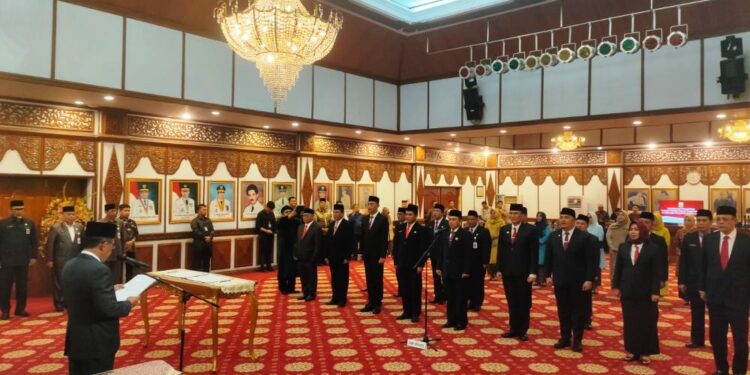 Wagub Abdullah Sani Lantik 17 Pejabat Eselon II, Berikut Nama-namaya…!