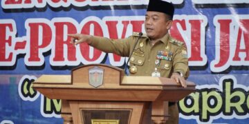 Al Haris pada Rapat Koordinasi Penguatan Kelembagaan Desa se Provinsi Jambi,
