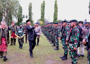 Edi Purwanto Apresiasi Prajurit Satgas Yonif Raider 142/Kesatria Jaya Telah Melaksakan Tugas dengan Baik