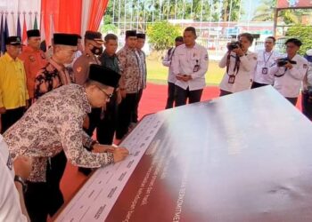 Akan Sasar Sekolah Hingga Suku Anak Dalam, Bendera Kirab Pemilu 2024 Tiba di Merangin