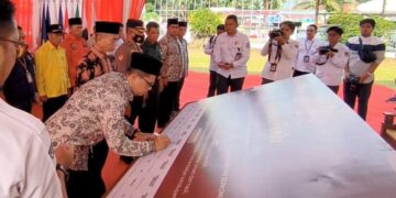 Akan Sasar Sekolah Hingga Suku Anak Dalam, Bendera Kirab Pemilu 2024 Tiba di Merangin