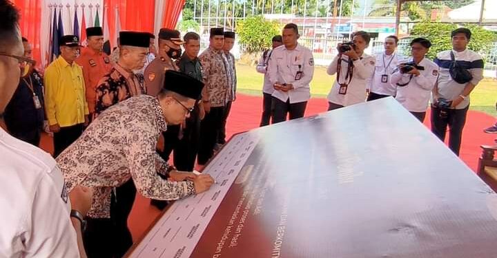 Akan Sasar Sekolah Hingga Suku Anak Dalam, Bendera Kirab Pemilu 2024 Tiba di Merangin