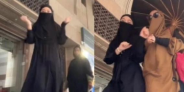 Bikin Malu! Wanita Bercadar Asal Indonesia Joget Tiktok di Madinah