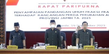 Sejumlah Fraksi Beri Pandangan Umum Soal Ranperda Perubahan APBD.