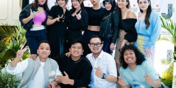 Heboh! Happy Asmara, Denny Caknan dan Bella Bonita Satu Frame