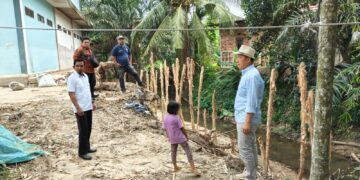 Anggota DPRD Jambi, Budi Yako Tinjau Pengerjaan Drainase di Mayang