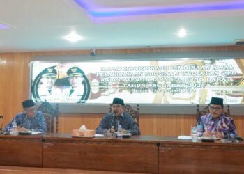 Pimpin Rakor Pembinaan Awal Pelaksanaan Program Kegiatan OPD 2024, Bupati Anwar Minta Percepatan Pelaksanaan Program Kegiatan dan Pembangunan