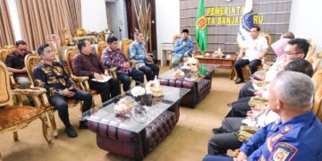 Pemkab Tanjab Barat Kunker Banjarbaru dalam Rangka Best Practice Upaya Peningkatan Penanggulan Korban Bencana