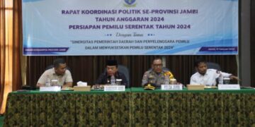 Gubernur Al Haris Pimpin Rakor Politik se-Provinsi Jambi