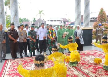 Wabup Hairan Sambut Kunker Pangdam II/Sriwijaya di Tanjabbar
