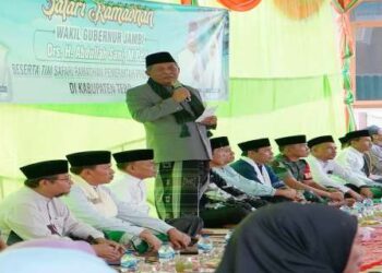 Wagub Sani Safari Ramadhan di Masjid Al Muttaqin Desa Sekuntur Tebo