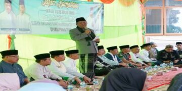 Wagub Sani Safari Ramadhan di Masjid Al Muttaqin Desa Sekuntur Tebo