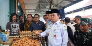 Pastikan Stok dan Harga Bahan Pokok di Jambi Stabil, Gubernur Sidak ke Pasar Angsoduo
