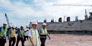 Gubernur Al-Haris Optimis Stadion Swarnabhumi Selesai Tepat Waktu