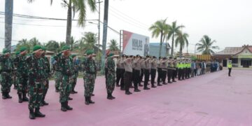 Bupati Tanjab Barat Hadiri Apel Kesiapan Pengamanan Malam Takbir Hari Raya Idul Fitri 1445 H