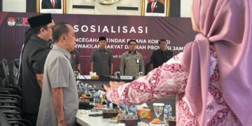 Bersama KPK, DPRD Provinsi Jambi Gelar Sosialisasi Pencegahan Tindak Pidana Korupsi