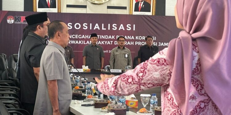 Bersama KPK, DPRD Provinsi Jambi Gelar Sosialisasi Pencegahan Tindak Pidana Korupsi