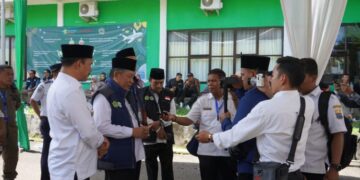 Wagub Sani Pimpin Doa Talbiyah Dan Minta JCH Jambi Jaga Kesehatan