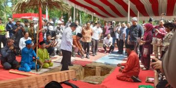 Al Haris Hadiri Peletakan Tegak Tiang Tuo Mega Proyek Revitalisasi KCBN Muarajambi