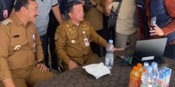 Gubernur Al Haris Launcing Jaringan Internet di Muara Emat