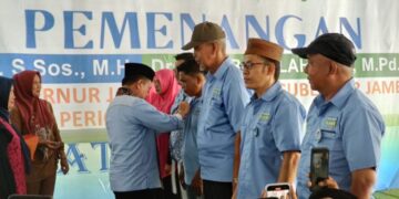 Dihadiri Cabup dan Cawabup, Al Haris Lantik Ribuan Tim Pemenangan Haris-Sani Kabupaten Merangin