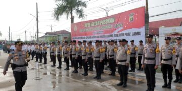 Pemkab Tanjabbar Hadiri Apel Gelar Pasukan Operasi Mantap Praja Pilkada 2024