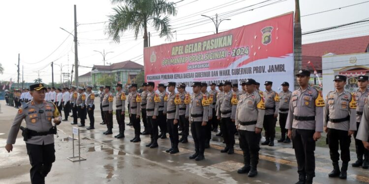 Pemkab Tanjabbar Hadiri Apel Gelar Pasukan Operasi Mantap Praja Pilkada 2024