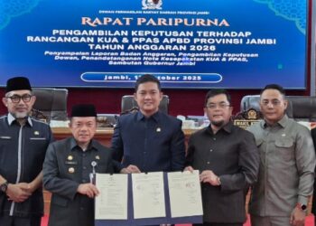 DPRD Jambi Sepakati KUA-PPAS APBD 2026, Minta Pemprov Optimalkan Pendapatan Daerah. (Ist)